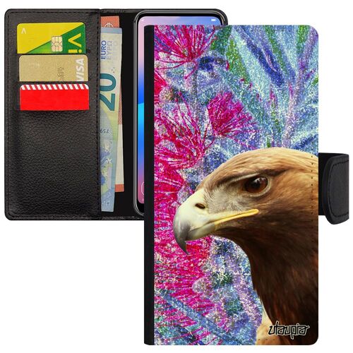 Coque Aigle Pour Apple Iphone 5 5s Se Rapace Dessin Royal Aimantée Nature Animal 4g Bleu Fleurs Oiseau Solide Noir Design Pas Cher