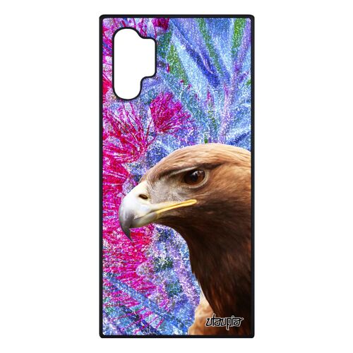 Coque Aigle Telephone Samsung Note 10+ Plus Silicone Design Animaux Fleurs Royal Oiseau Souple Dessin Personnalisé Portable Galaxy