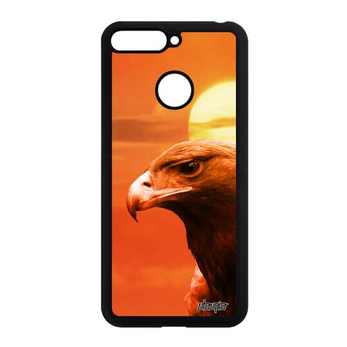 Coque silicone Honor 7A aigle oiseau ciel housse Huawei design 4G royal animaux case pas cher animal couché de soleil orange rapace