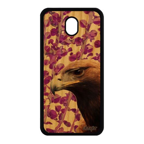 Coque Antichoc Pour J7 2017 Pro Bois Silicone Aigle Oiseau Animaux Design 4g Case Royal Animal Rapace Plante Rose De Samsung Galaxy