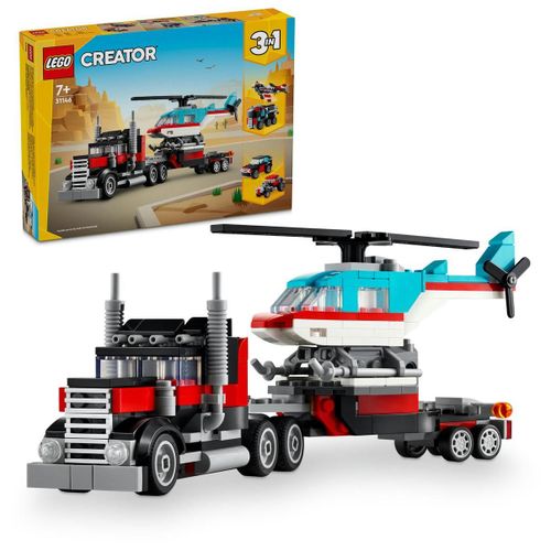 LEGO Creator - Le camion remorque avec hélicoptère - 31146