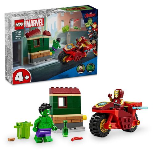 LEGO Marvel - Iron Man avec une moto et Hulk - 76287