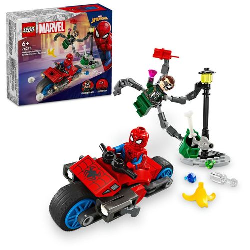 LEGO Marvel - La course-poursuite en moto : Spider-Man contre Docteur Octopus - 76275