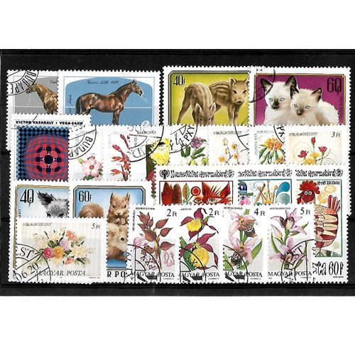 Hongrie-Lot De 22 Timbres Oblitérés-Très Bon Etat