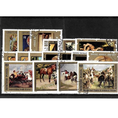 Hongrie-Lot De 17 Timbres Oblitérés-Très Bon Etat