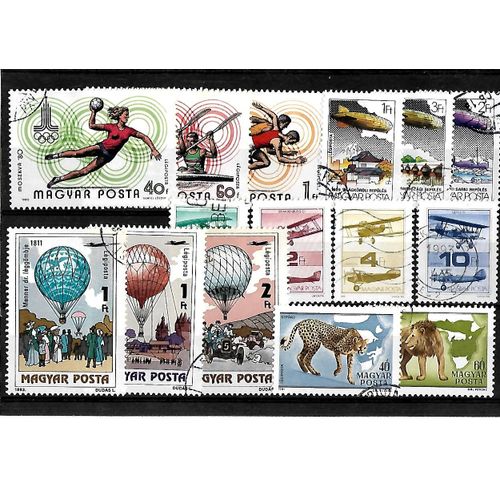 Hongrie-Lot De 15 Timbres Oblitérés-Très Bon Etat
