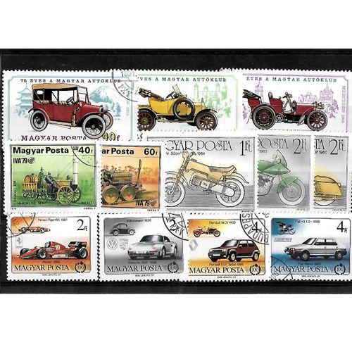 Hongrie-Lot De 13 Timbres Oblitérés-Très Bon Etat