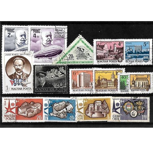 Hongrie-Lot De 15 Timbres Oblitérés-Très Bon Etat
