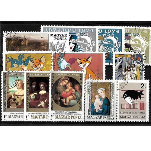Hongrie-Lot De 13 Timbres Oblitérés-Très Bon Etat