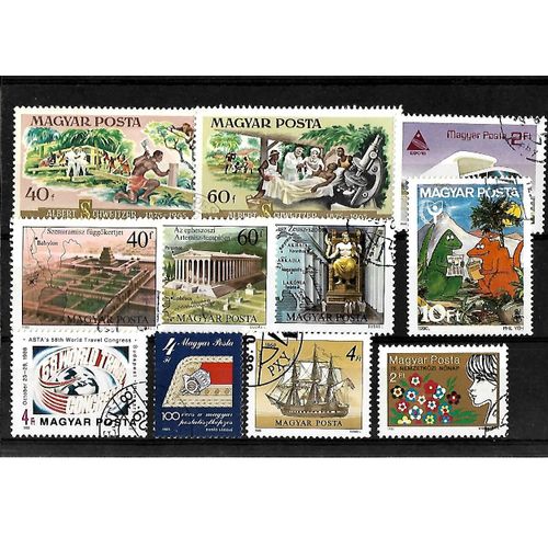 Hongrie-Lot De 11 Timbres Oblitérés-Très Bon Etat