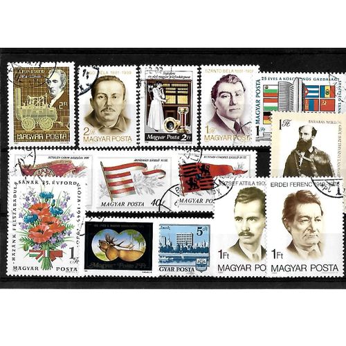 Hongrie-Lot De 14 Timbres Oblitérés-Très Bon Etat