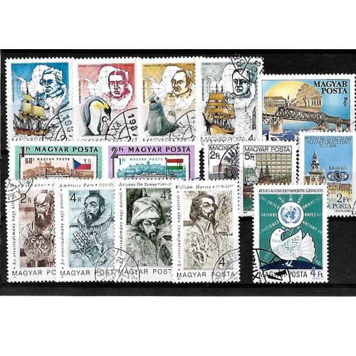 Hongrie-Lot De 15 Timbres Oblitérés-Très Bon Etat