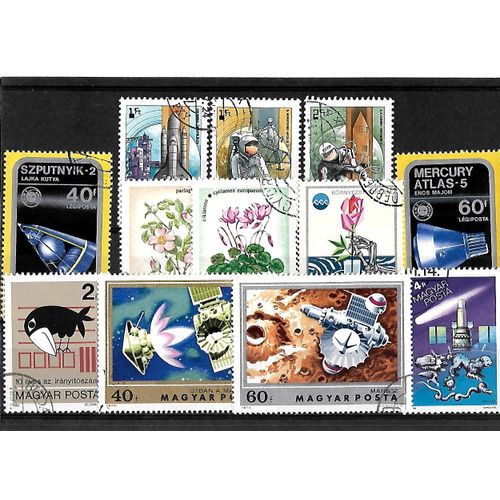 Hongrie-Lot De 12 Timbres Oblitérés-Très Bon Etat