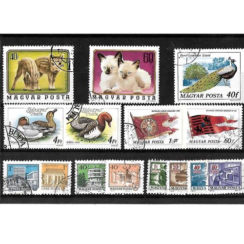 Hongrie-Lot De 15 Timbres Oblitérés-Très Bon Etat