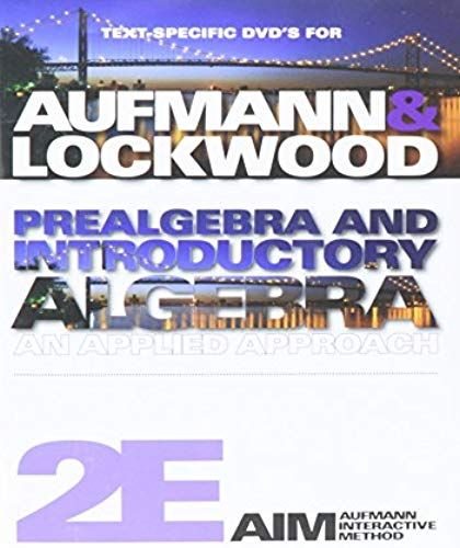 Prealgebra And Introductory Algebra: An Applied Approach