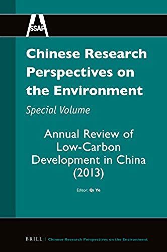 Chinese Research Perspectives On The Environment, Special Volume