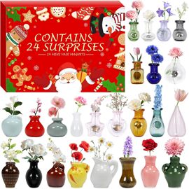 Calendrier de l'Avent 2025 Magnet Frigo pour Enfants Adulte Filles Garçons Femmes Hommes Calendriers de Noël 24 Jours Aimant Réfrigérateur