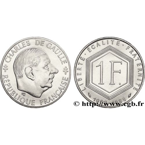 Pièce Commémorative De 1 Franc Charles De Gaulle