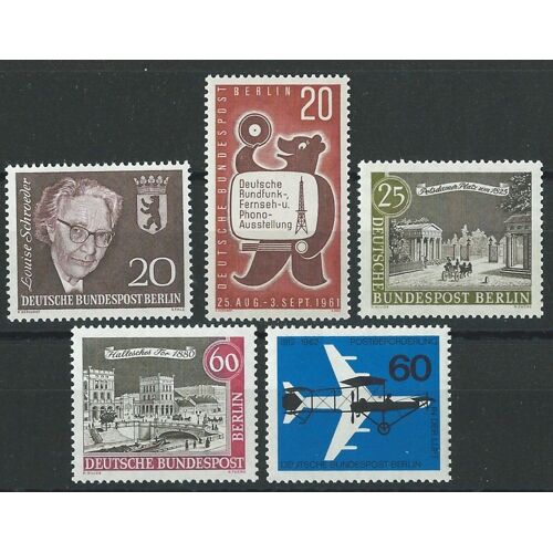 Timbres Berlin Allemagne Fédérale 1961 À 1963 Divers Neufs** N° 177 195 200 203 208