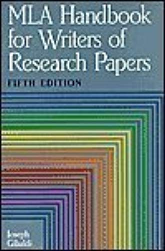 Mla Handbook For Writers Of Research Papers