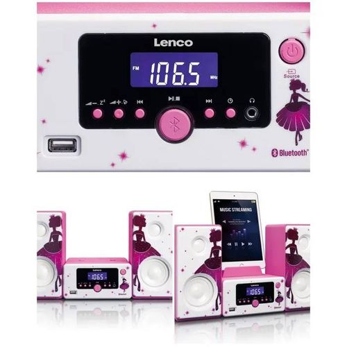 Réveil micro-set Radio FM Bluetooth USB 4.0 aux-in Princesse