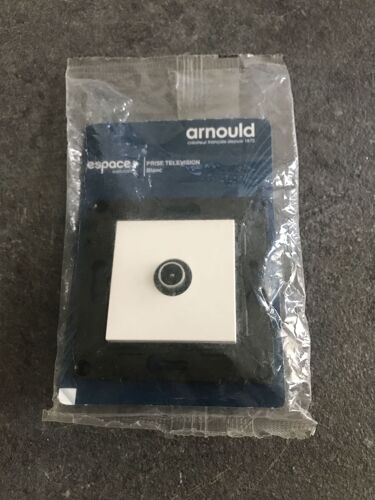 Prise télévision arnould blanc espace évolution compatible 4k