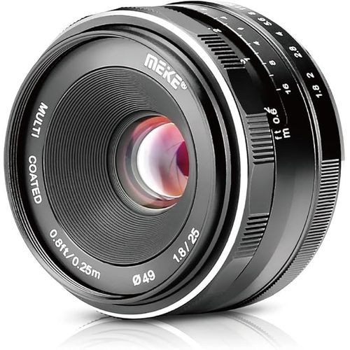 MEKE MK 25mm F1.8 Large Aperture Wide Angle Lens Manual Focus Lens fit Fujifilm X Mount Mirrorless Cameras X-Pro2 X-E3 X-T1 X-T2 X-T3 X-T10 X-T20 X-A2 X-E2 X-T100 X-E1 X30 X70 X-M1 X-A1 XPro1