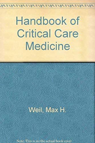 Handbook Of Critical Care Medicine