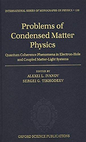 Problems Of Condensed Matter Physics