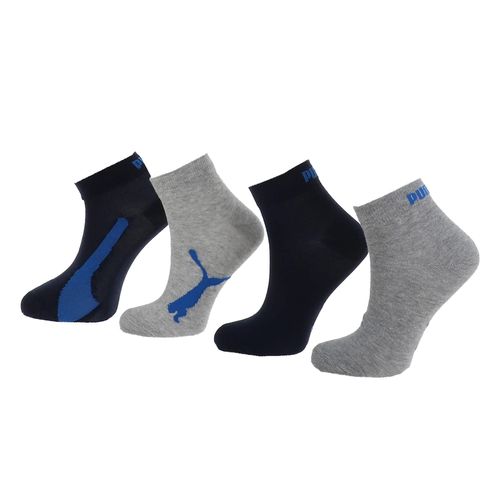 Chaussettes Puma Puma Kids Bwt Quarter 4p Bleu Marine 35/38