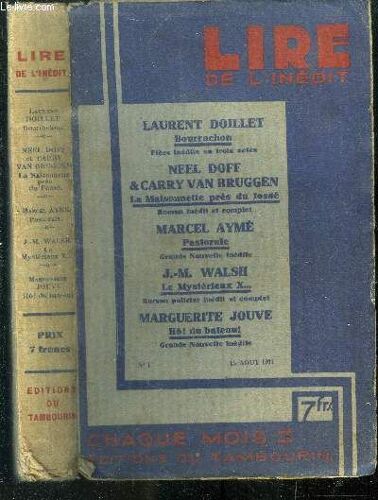 Lire De L Inédit. N°1.