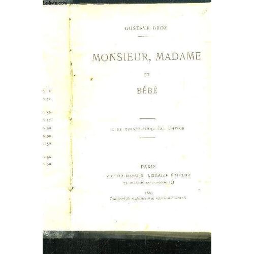 Monsieur, Madame Et Bébé.