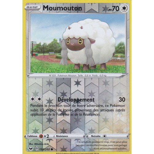 Carte Pokemon - Moumouton - 152/202 - Reverse - Épée Et Bouclier