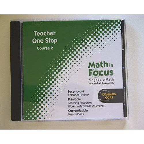 Math In Focus Singapore Math, Teacher One Stop Course 2 Common Core Isbn 9780547678887