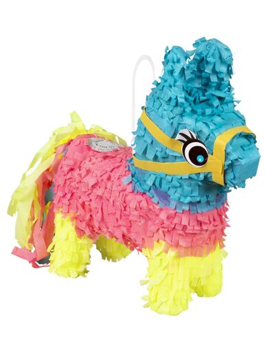 Mini Piñata Âne Multicolore 20 X 18 Cm