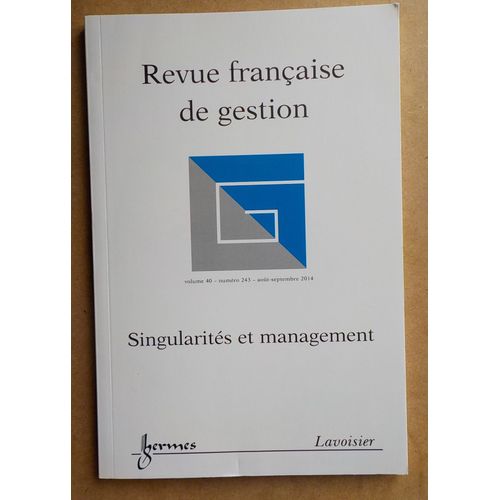Revue Française De Gestion Vol 40 Numero 243