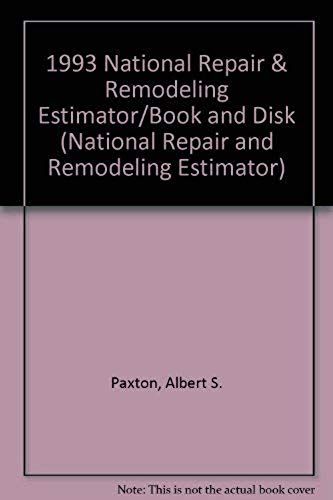 1993 National Repair & Remodeling Estimator/Book And Disk (National Repair And Remodeling Estimator)