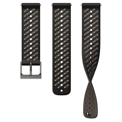 Suunto Athletic 8 - Bracelet De Montre Pour Montre Intelligente - 22 Mm, Silicone - Taille Small/Medium - Noir - Pour Suunto 9 Peak Pro, Ocean, Race, Race S, Run, Vertical