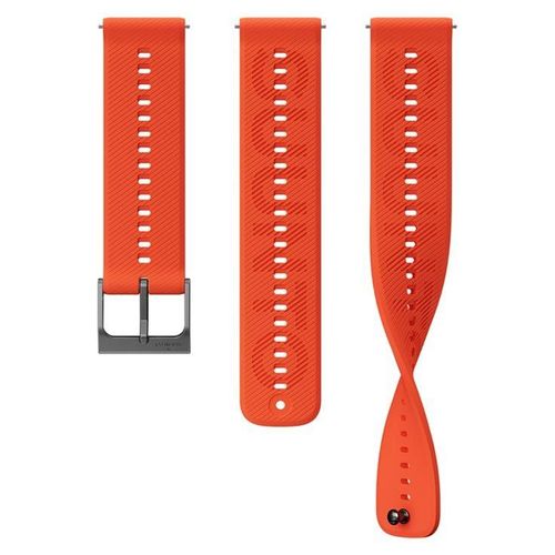Suunto Athletic 6 - Bracelet De Montre Pour Montre Intelligente - 22 Mm, Silicone - Taille Small/Medium - Orange Corail - Pour Suunto 9 Peak Pro, Ocean, Race, Race S, Run, Vertical