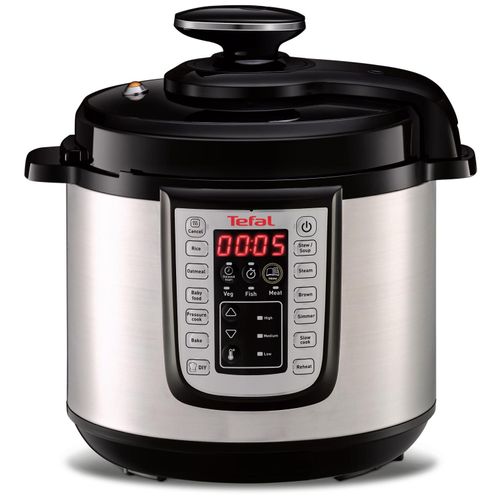 Tefal FAST & DELICIOUS CY505E 6 L Noir, Acier inoxydable 1100 W