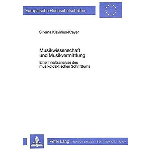 Musikwissenschaft Und Musikvermittlung