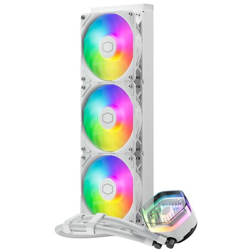 Cooler Master MasterLiquid 360 ATMOS White Processeur Kit de refroidissement du liquide 12 cm Blanc 1 pièce(s)