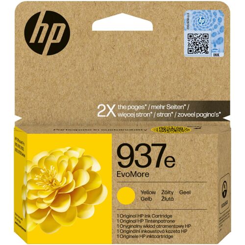 HP 937e Cartouche d'encre authentique Jaune EvoMore