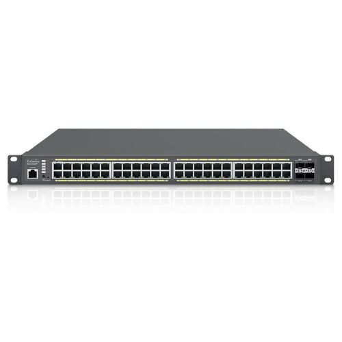 EnGenius ECS1552FP commutateur réseau Géré L2 Gigabit Ethernet (10/100/1000) Connexion Ethernet, supportant l'alimentation via ce port (PoE) 1U Noir