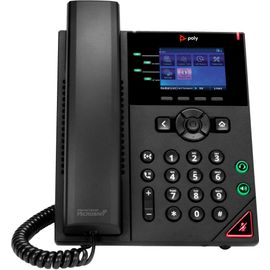 HP Poly VVX 250 - OBi Edition - téléphone VoIP - (conférence) à trois capacité d'appel - SRTP, SIP, SDP, RTP - 4 lignes - noir