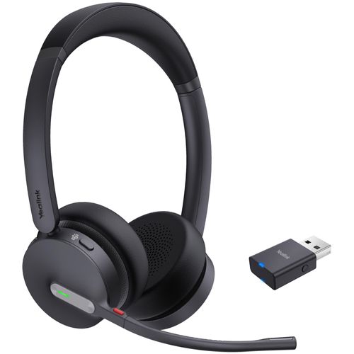 Yealink WH64 Hybrid Dual Teams Casque Sans fil Arceau Bureau/Centre d'appels Micro-USB Bluetooth Noir