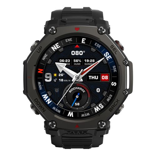 Amazfit T-Rex 3 Pro 1.5" AMOLED 48 mm Numérique 480 x 480 Écran tactile Noir Wifi GPS (satellite)