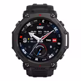 Amazfit T-Rex 3 Pro 1.5" AMOLED 48 mm Numérique 480 x 480 Écran tactile Noir Wifi GPS (satellite)