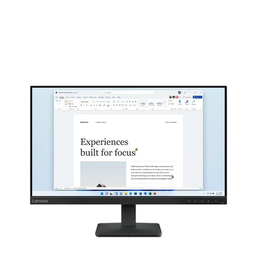 Ecran PC Lenovo L24-4e 23.8" 1920 x 1080 Full HD LCD Noir