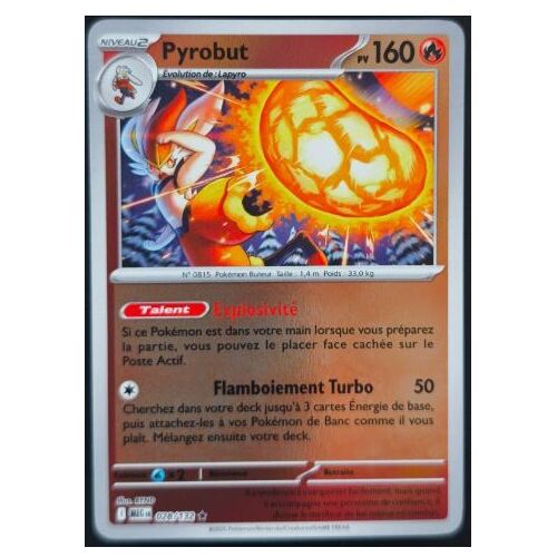 Pokémon Pyrobut 028 / 132 Reverse Mega Evolution Meg